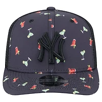 New Era New York Yankees Adventure Drinks Pattern 9SEVENTY Stretch-Snap Hat