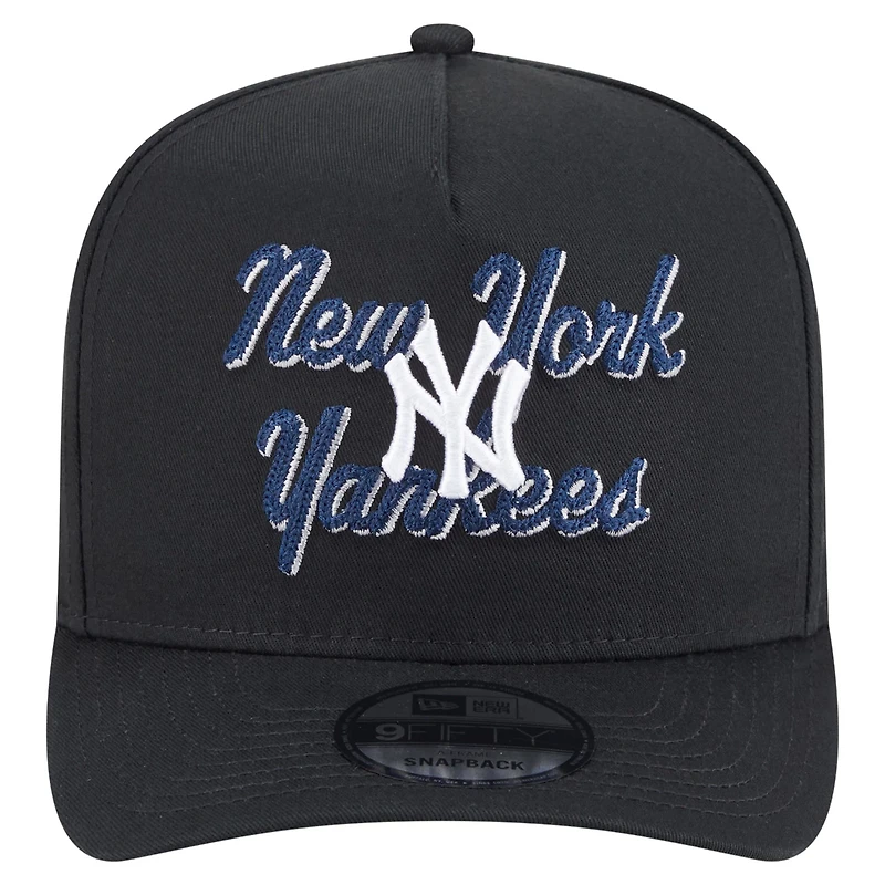 New Era New York Yankees Chainstitch 9FIFTY A-Frame Snapback Hat