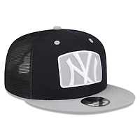 New Era New York Yankees Logo Zoom Trucker 9FIFTY Snapback Hat