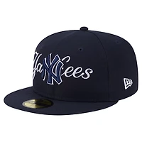 New Era New York Yankees Overlap 59FIFTY Fitted Hat