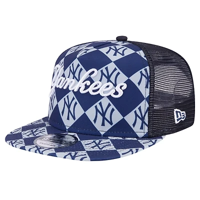 New Era New York Yankees Seeing Diamonds A-Frame Trucker 9FIFTY Snapback Hat