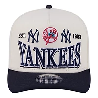 New Era New York Yankees Throwback Tri-Hit A-Frame 9FIFTY Adjustable Hat