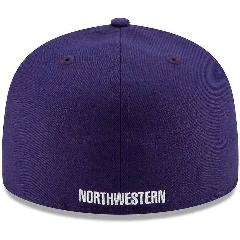 New Era Northwestern Wildcats Primary Team Logo Basic 59FIFTY Fitted Hat