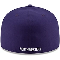 New Era Northwestern Wildcats Primary Team Logo Basic 59FIFTY Fitted Hat