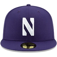 New Era Northwestern Wildcats Primary Team Logo Basic 59FIFTY Fitted Hat