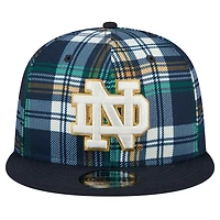 New Era Notre Dame Fighting Irish Plaid 9FIFTY Snapback Hat