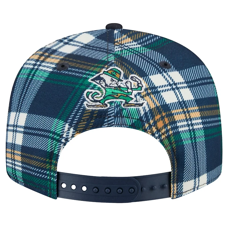 New Era Notre Dame Fighting Irish Plaid 9FIFTY Snapback Hat