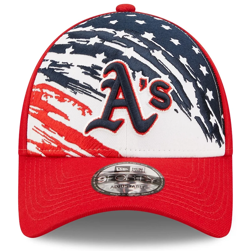 New Era Oakland Athletics 2022 4th of July 9FORTY Snapback Adjustable Hat