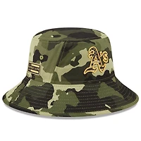New Era Oakland Athletics 2022 Armed Forces Day Bucket Hat