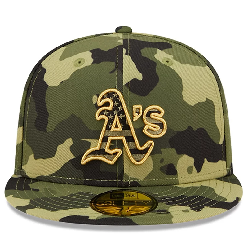 New Era Oakland Athletics 2022 Armed Forces Day On-Field 59FIFTY Fitted Hat