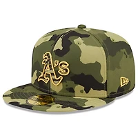 New Era Oakland Athletics 2022 Armed Forces Day On-Field 59FIFTY Fitted Hat