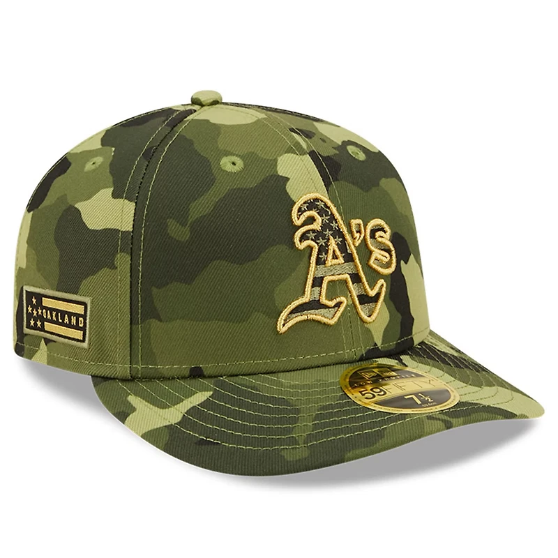New Era Oakland Athletics 2022 Armed Forces Day On-Field Low Profile 59FIFTY