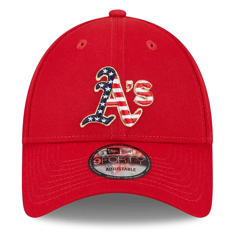 New Era Oakland Athletics 2023 Fourth of July 9FORTY Adjustable Hat