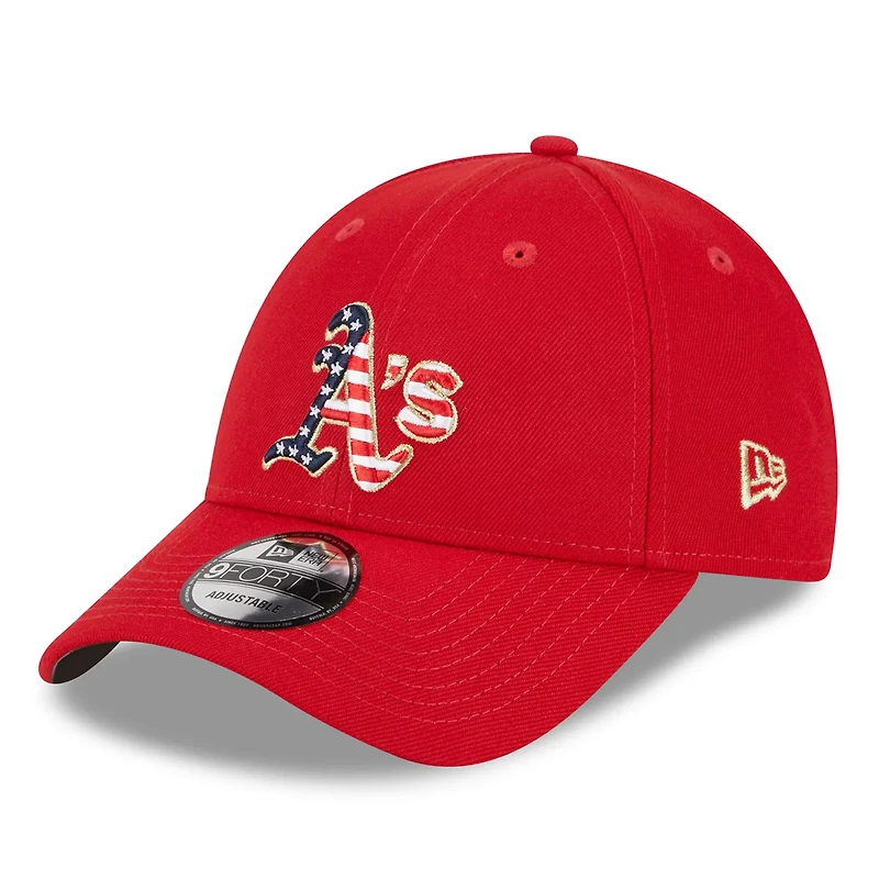 New Era Oakland Athletics 2023 Fourth of July 9FORTY Adjustable Hat