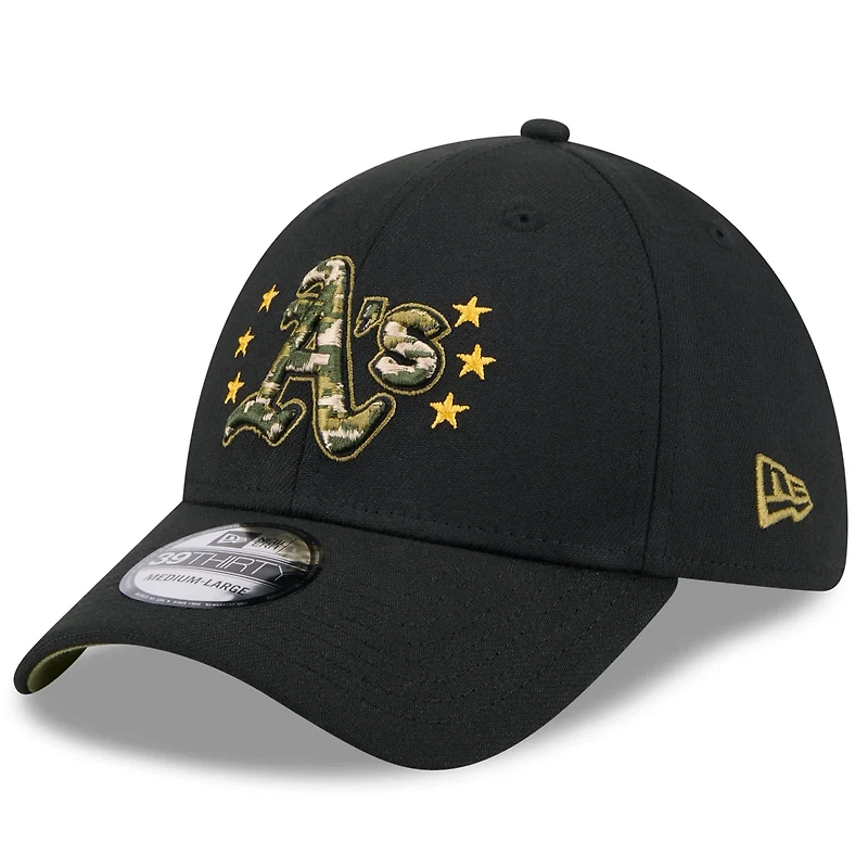New Era Oakland Athletics 2024 Armed Forces Day 39THIRTY Flex Hat