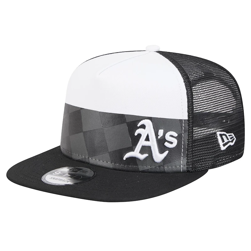 New Era Oakland Athletics Checkmate Trucker 9FIFTY Snapback Hat