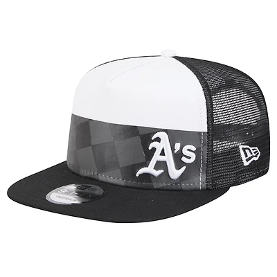 New Era Oakland Athletics Checkmate Trucker 9FIFTY Snapback Hat