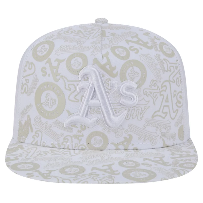 New Era Oakland Athletics Logo Dunes A-Frame Trucker 9FIFTY Snapback Hat