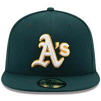 New Era Oakland Athletics Road Authentic Collection On Field 59FIFTY Performance Fitted Hat