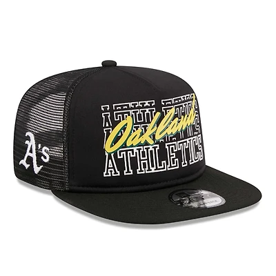 New Era Oakland Athletics Street Team A-Frame Trucker 9FIFTY Snapback Hat