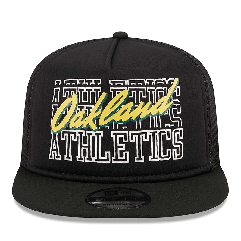 New Era Oakland Athletics Street Team A-Frame Trucker 9FIFTY Snapback Hat