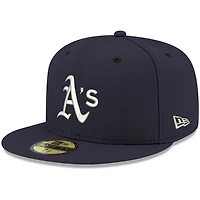 New Era Oakland Athletics White Logo 59FIFTY Fitted Hat