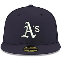 New Era Oakland Athletics White Logo 59FIFTY Fitted Hat