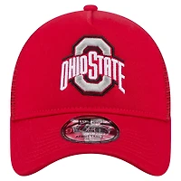 New Era Ohio State Buckeyes 9FORTY A-Frame Trucker Adjustable Hat