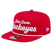 New Era Ohio State Buckeyes Adventure Team Text Golfer Snapback Hat