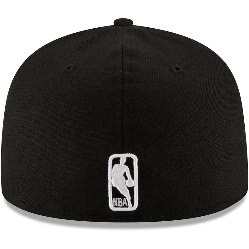 New Era Oklahoma City Thunder White Logo 59FIFTY Fitted Hat