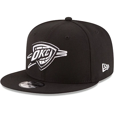 New Era Oklahoma City Thunder  White Logo 9FIFTY Adjustable Snapback Hat
