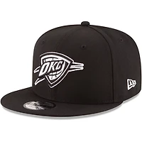 New Era Oklahoma City Thunder  White Logo 9FIFTY Adjustable Snapback Hat