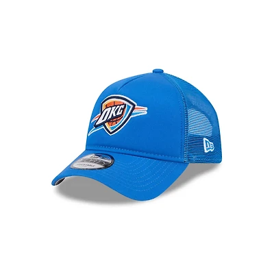 New Era Oklahoma City Thunder Core Logo Foam Front A-Frame 9FORTY Adjustable Trucker Hat