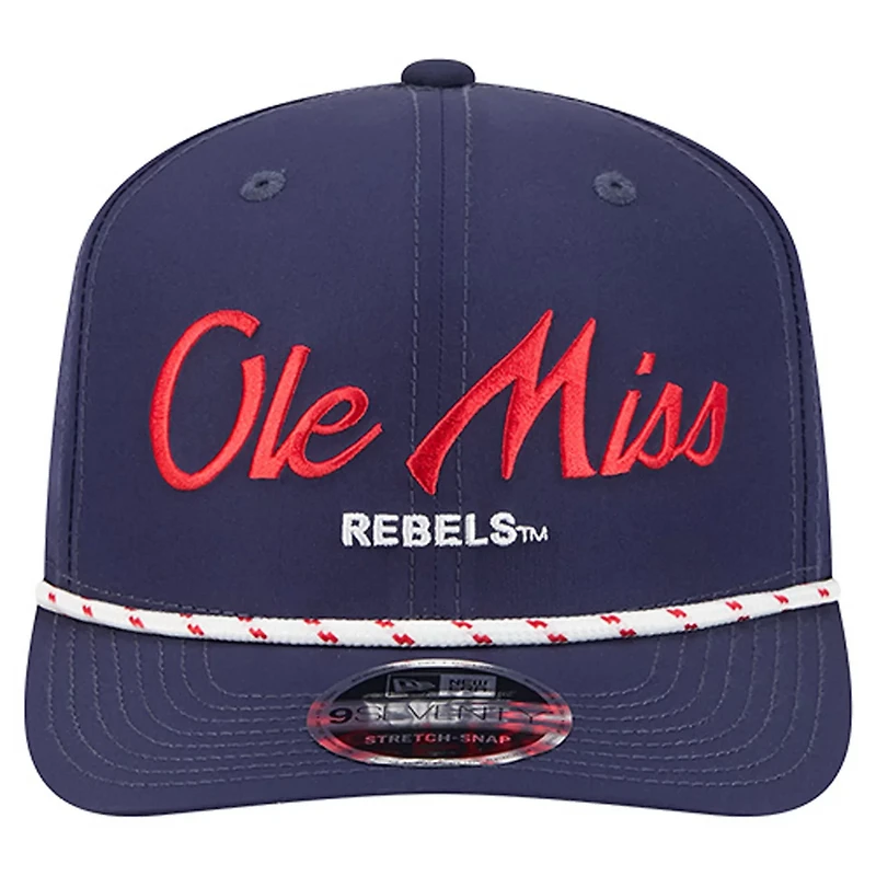 New Era Ole Miss Rebels Script Performance Rope 9SEVENTY Adjustable Hat