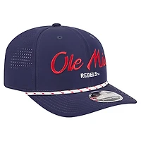 New Era Ole Miss Rebels Script Performance Rope 9SEVENTY Adjustable Hat