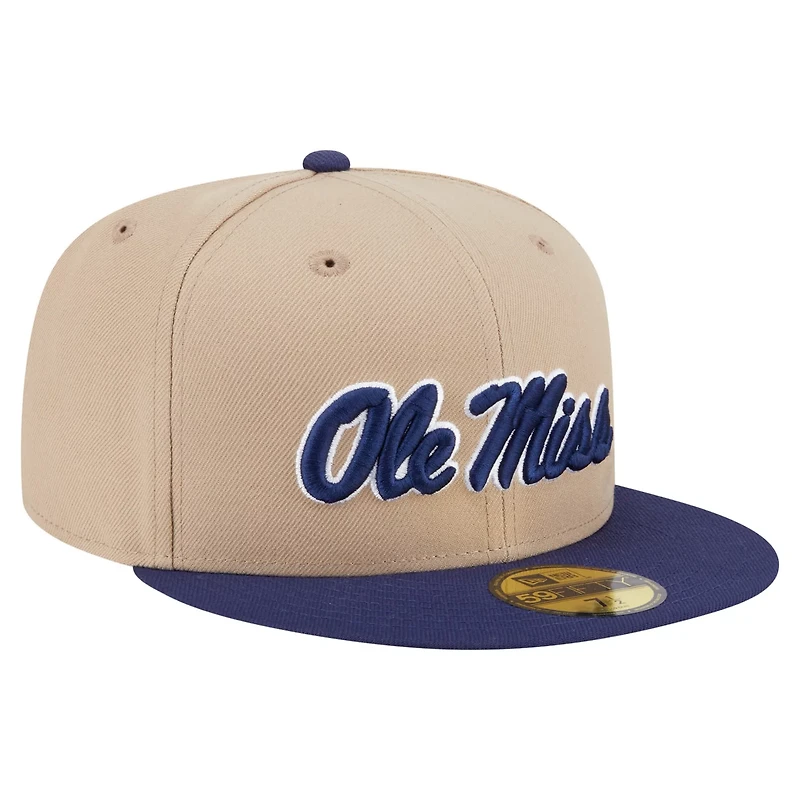 New Era Ole Miss Rebels Two-Tone 59FIFTY Fitted Hat