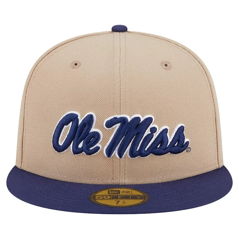 New Era Ole Miss Rebels Two-Tone 59FIFTY Fitted Hat
