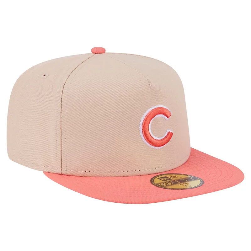 New Era Orange Chicago Cubs Two-Tone Color Pack A-Frame 59FIFTY Fitted Hat