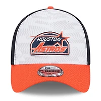 New Era Orange Houston Astros 2025 MLB Clubhouse 39THIRTY Flex Hat