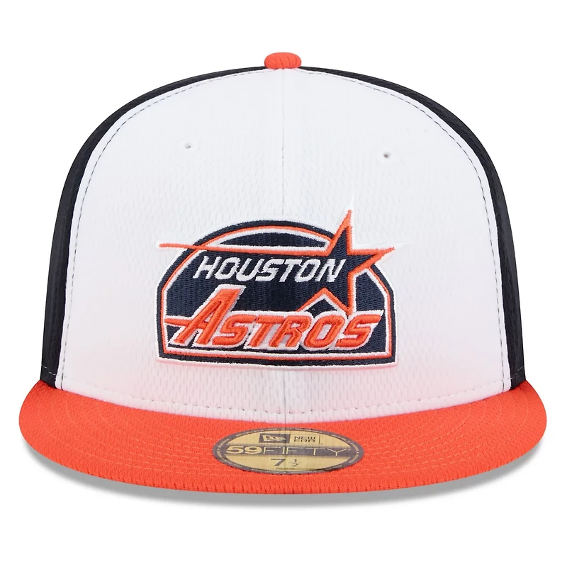 New Era Orange Houston Astros 2025 MLB Clubhouse 59FIFTY Fitted Hat