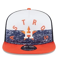New Era /Orange Houston Astros Team Foam Front A-Frame Trucker 9FIFTY Snapback Hat