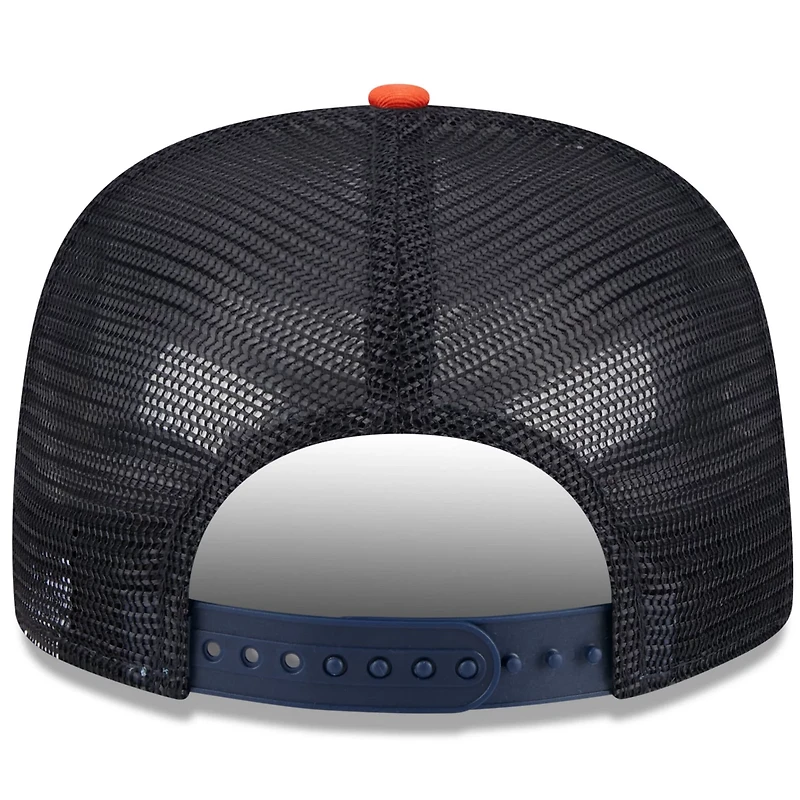 New Era /Orange Houston Astros Team Foam Front A-Frame Trucker 9FIFTY Snapback Hat