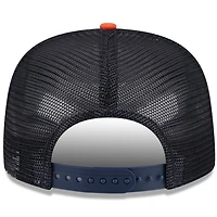 New Era /Orange Houston Astros Team Foam Front A-Frame Trucker 9FIFTY Snapback Hat