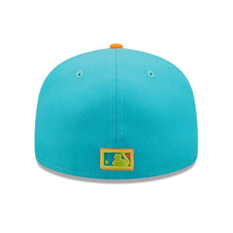 New Era Orange Los Angeles Dodgers Vice Highlighter 59FIFTY Fitted Hat