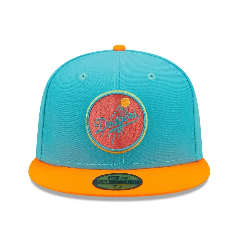 New Era Orange Los Angeles Dodgers Vice Highlighter 59FIFTY Fitted Hat
