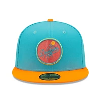 New Era Orange Los Angeles Dodgers Vice Highlighter 59FIFTY Fitted Hat