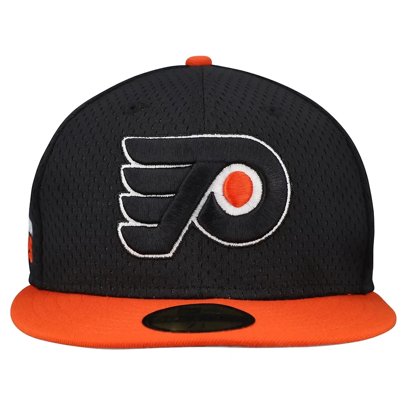 New Era Orange Philadelphia Flyers Mesh Crown Two-Tone 59FIFTY Fitted Hat