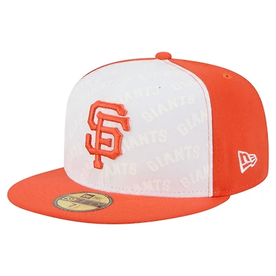 New Era Orange San Francisco Giants Repeat 59FIFTY Fitted Hat