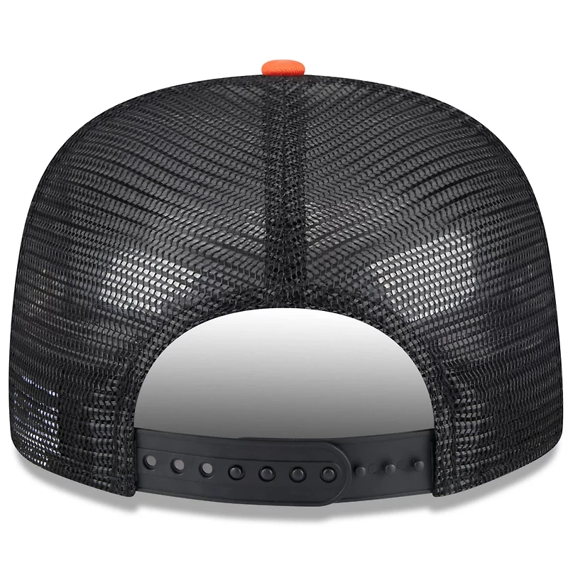 New Era Orange San Francisco Giants Team Foam Front A-Frame Trucker 9FIFTY Snapback Hat