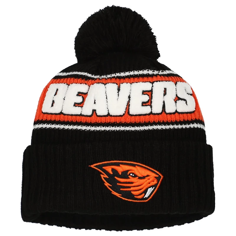 New Era Oregon State Beavers Bold Cuffed Knit Hat with Pom